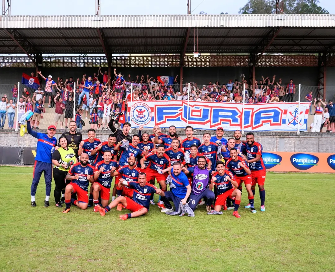 Marcílio Dias empata com o Santa Catarina e se classifica para a sétima semifinal consecutiva na Copa SC ⚽️⚓️🔴🔵