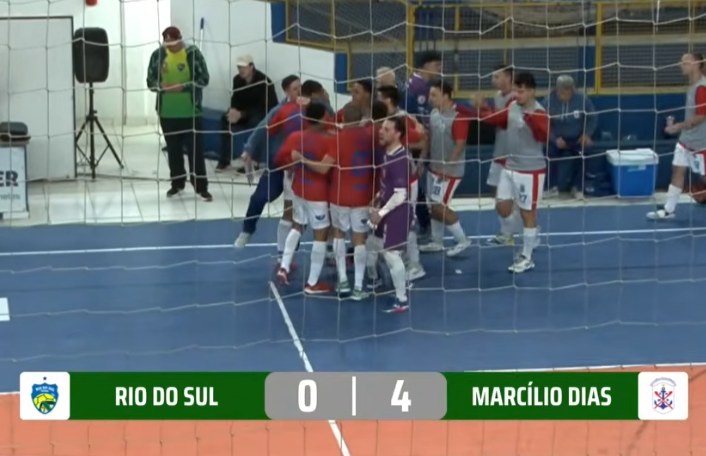 Marcílio Dias Futsal goleia Rio do Sul na Série Prata